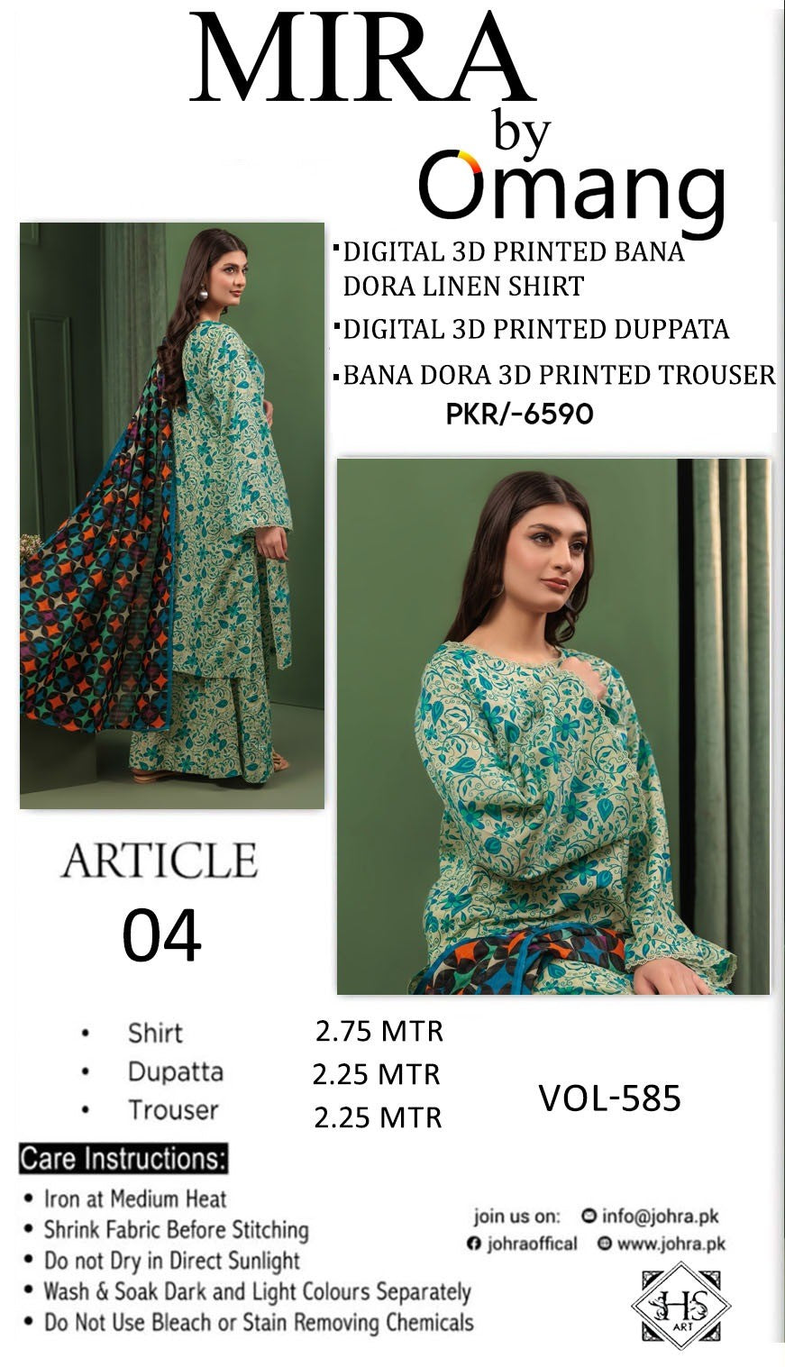 BANA DORA LINEN-SKIN BLUE