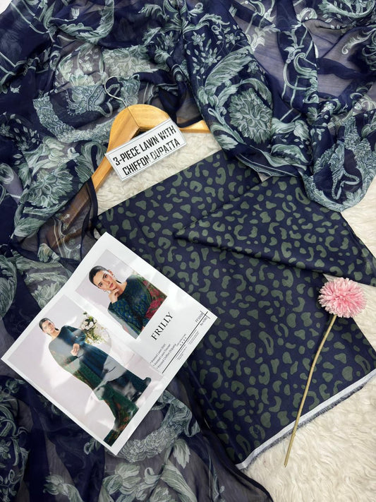 Frilly Digital Print Lawn