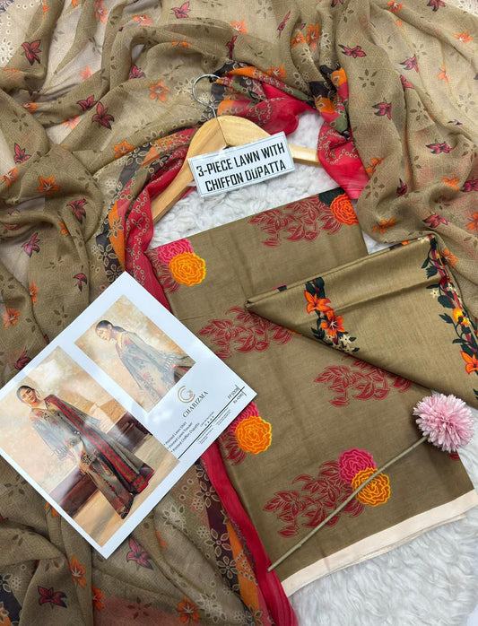 Charizma Digital Print Lawn