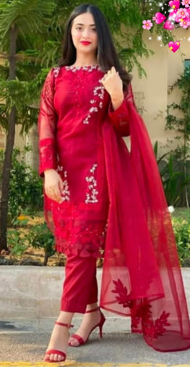 AZURE Luxury lawn Suit