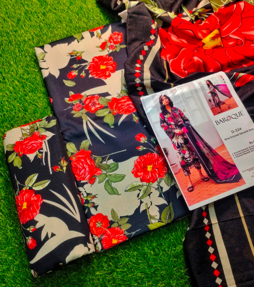 Black Floral