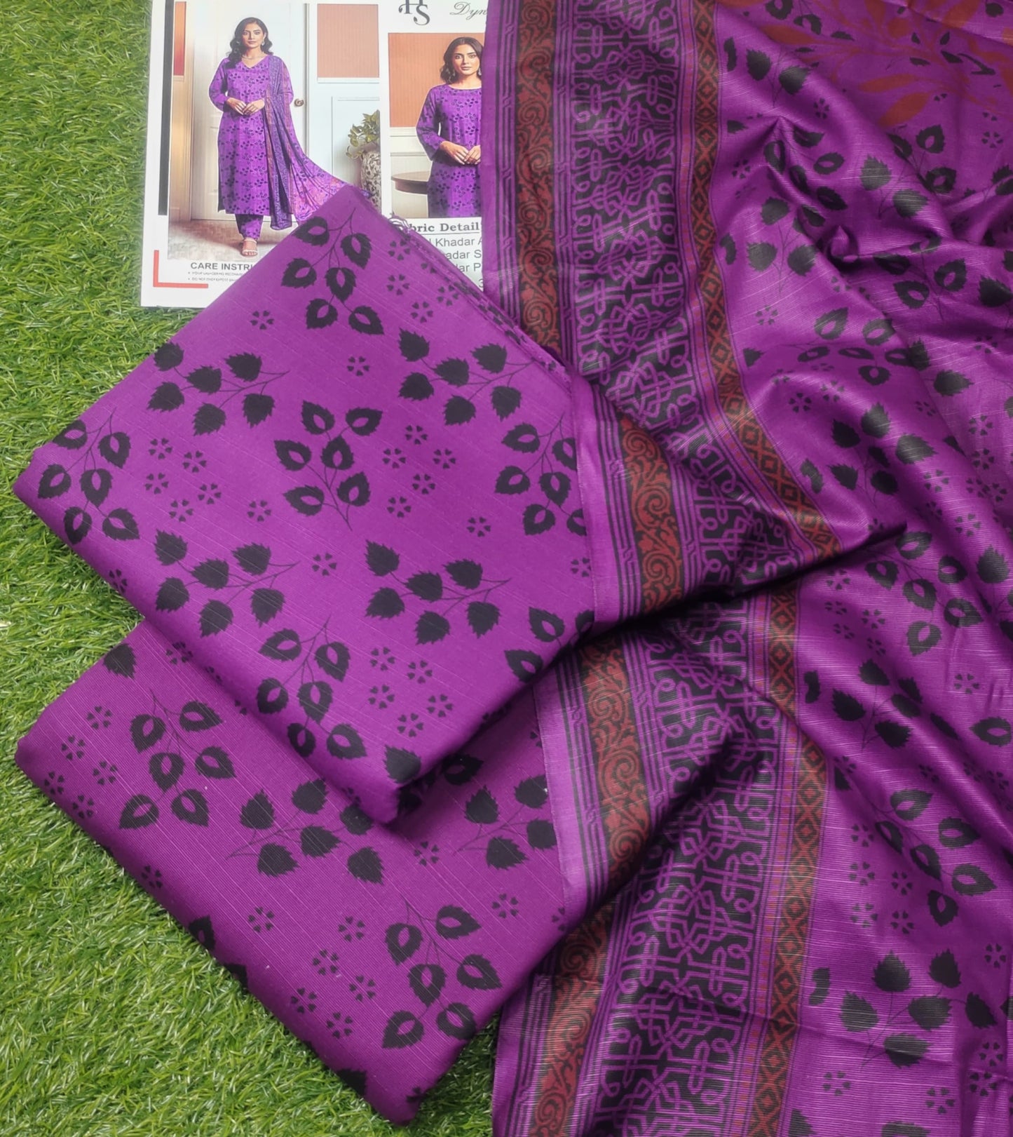 KHADDAR Purple Black