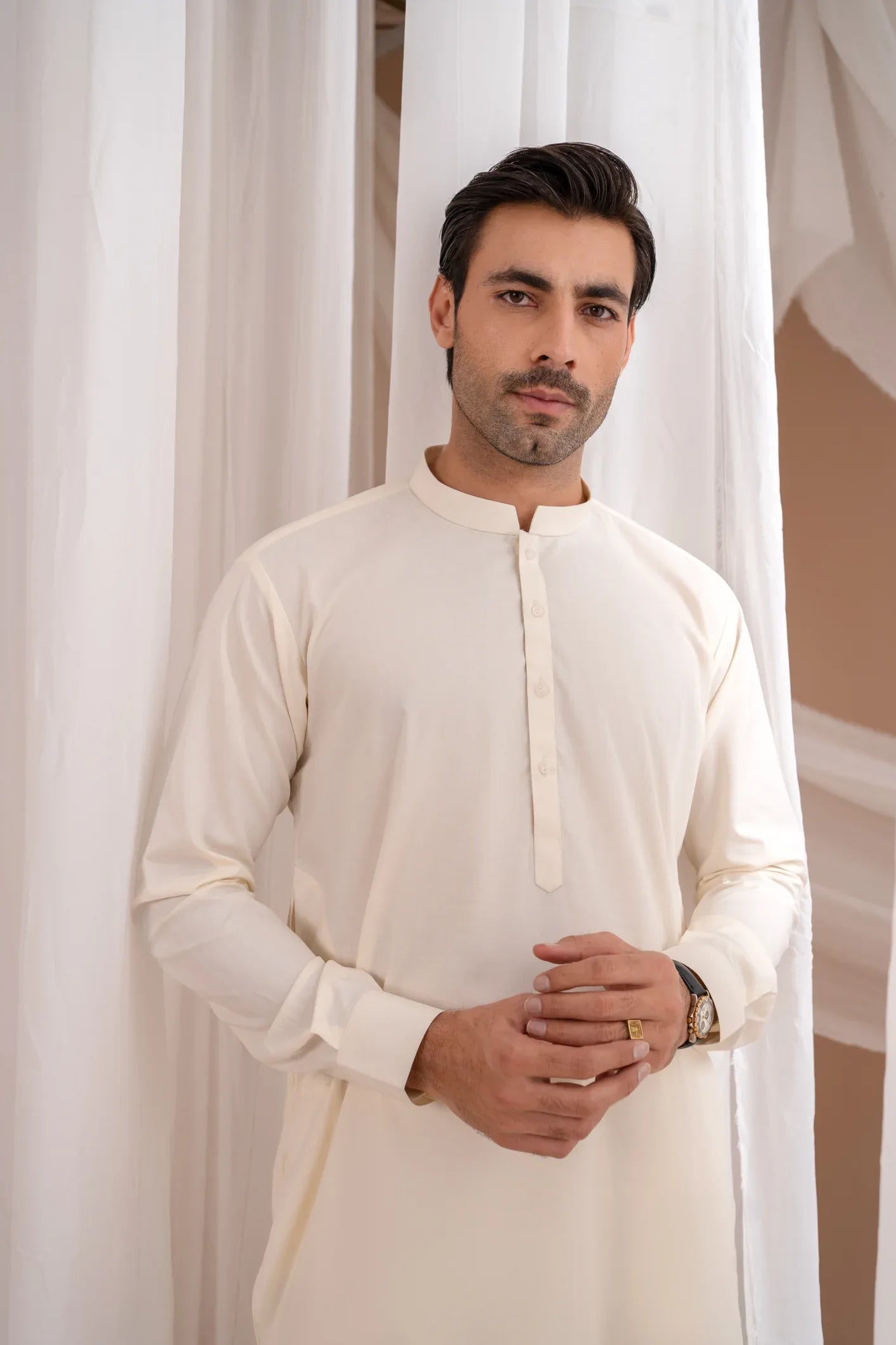Gul Ahmad Prime Suiting (Boski Cream)