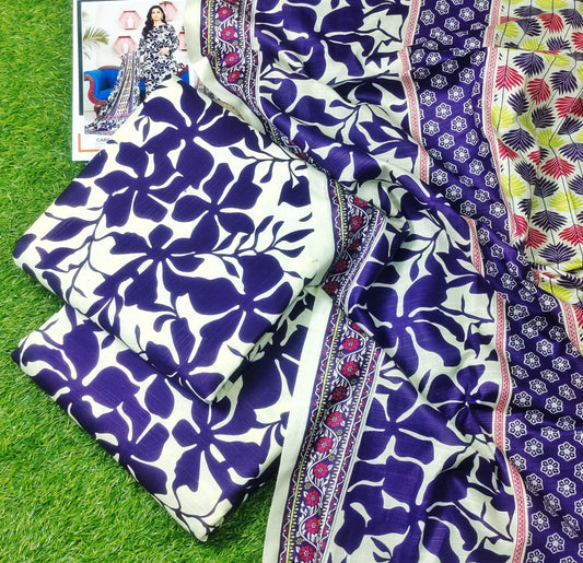 KHADDAR PURPLE FLOWER