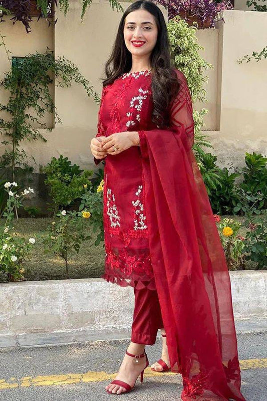 AZURE Luxury lawn Suit