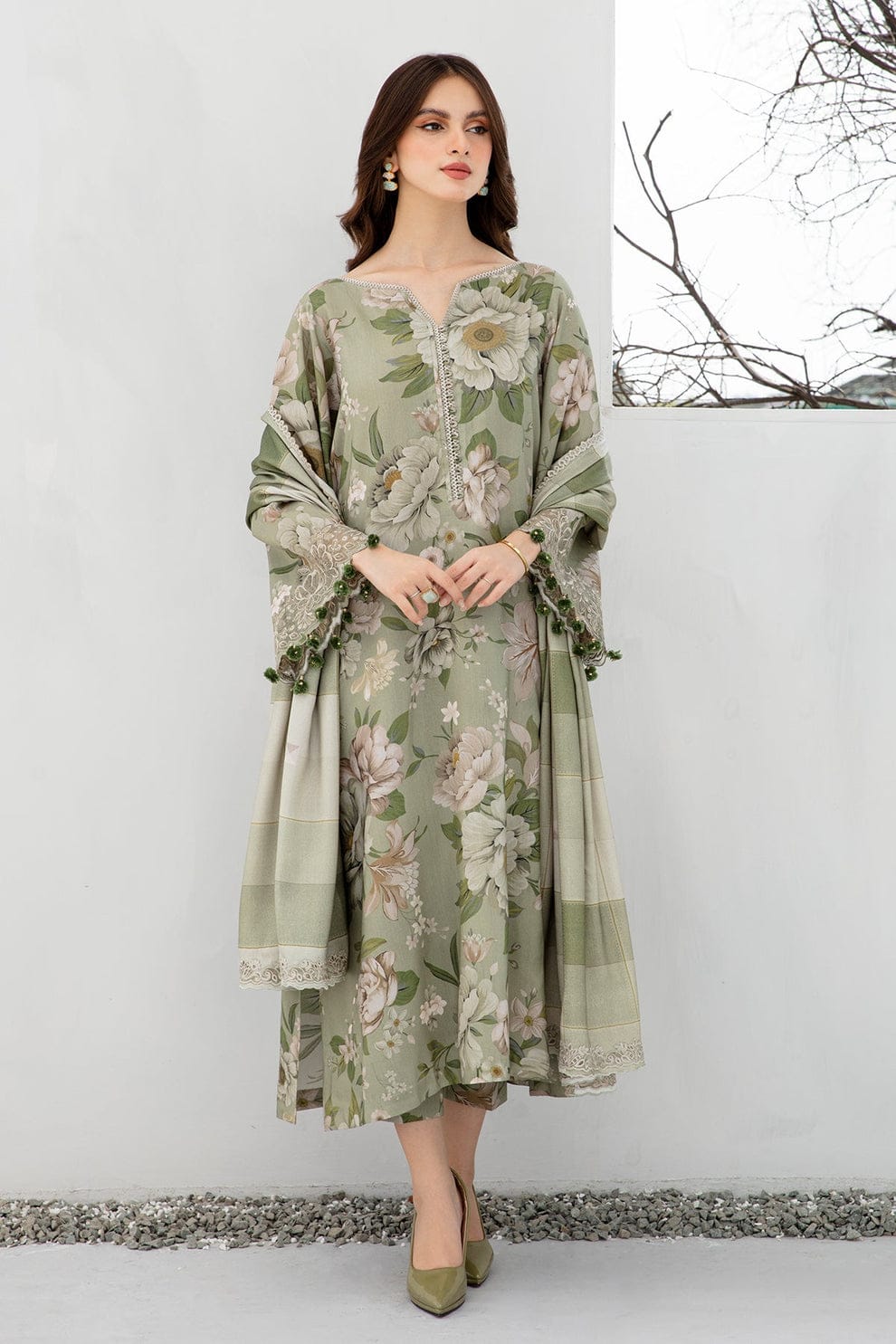 GREEN FLORAL