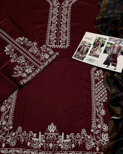 Izel embroidered Dhanak
